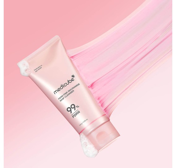 Пенка для умывания с ПДРН Medicube PDRN Pink Niacinamide Whip Cleanser MEDICUBE 120 мл