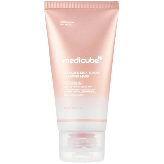 Маска-плёнка с коллагеном и ниацинамидом Medicube Collagen Milk Toning Wrapping Mask