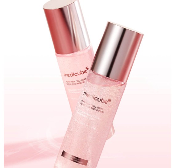 Мист-серум с ПДРН и коллагеном для сияния кожи medicube PDRN Pink Collagen Glow Jelly Mist Serum MEDICUBE 100 мл