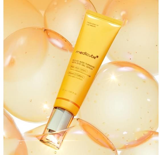Тонизирующий гель для век с койевой кислотой medicube Kojic Acid Turmeric Vita Eye Gel Serum MEDICUBE 30 мл