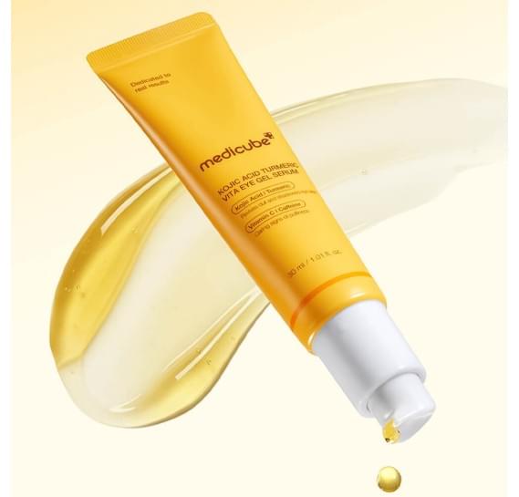 Тонизирующий гель для век с койевой кислотой medicube Kojic Acid Turmeric Vita Eye Gel Serum MEDICUBE 30 мл