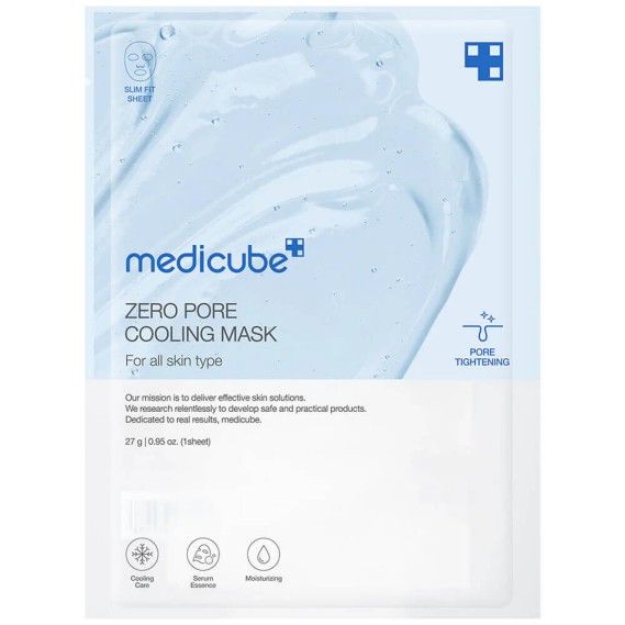 Охлаждающая тканевая маска для сужения пор Medicube Zero Pore Cooling Mask