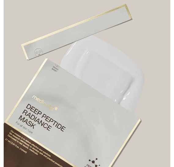 Тканевая маска с пептидами для сияния кожи Medicube Deep Peptide Radiance Mask MEDICUBE 27 г