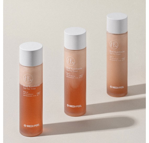 Двухфазный увлвжняющий тонер с комбучей и церамидами Medi-Peel Hyal Kombucha Tea-Tox Toner MEDI-PEEL 150 мл