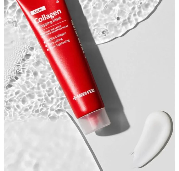 Маска-плёнка для сужения пор с коллагеном MEDIPEEL Red Lacto Collagen Wrapping Mask MEDI-PEEL 75 мл