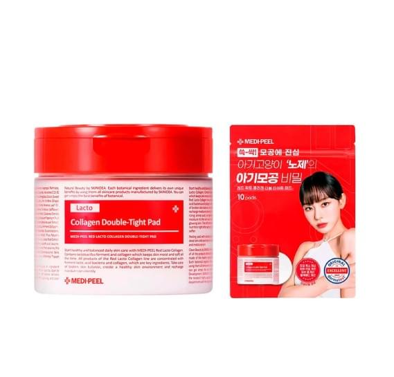 Матирующие пилинг-пэды с лактобактериями и коллагеном MEDI-PEEL Red Lacto Collagen Peeling Pad 70 шт