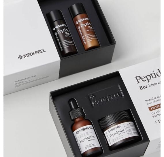 Лифтинг-набор с эффектом ботокса Medi-Peel Peptide-Tox 5 Peptide Bor Multi Care Kit MEDI-PEEL 30 мл + 30 мл + 30 мл + 50 мл