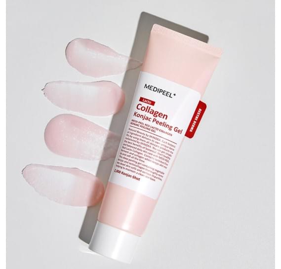 Пилинг-скатка для гладкости кожи с коллагеном MEDI-PEEL Red Lacto Collagen Konjac Peeling Gel 95 мл
