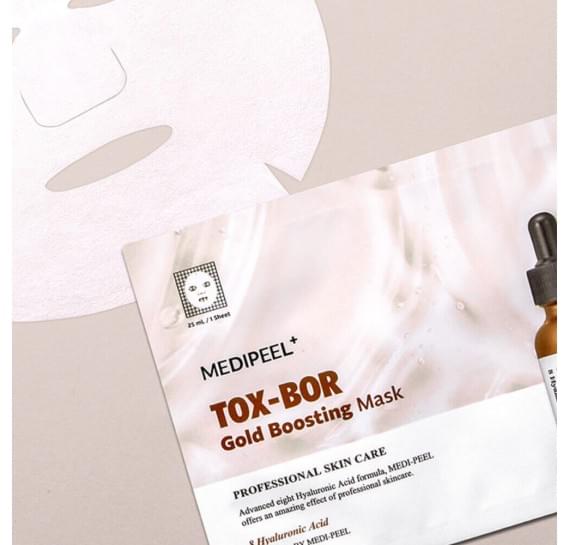 Укрепляющая тканевая маска с волюфилином и золотом MEDI-PEEL Tox-Bor Gold Boosting Mask 25 мл
