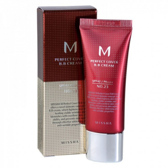 Матувальний крем з ідеальним покриттям Missha M Perfect Cover BB Cream SPF42 PA+++ #21 MISSHA 20 мл
