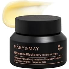 Интенсивный крем для лица с идебеноном и комплексом ежевики Mary&May Idebenone Blackberry Complex Intensive Total Care Cream