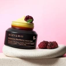 Интенсивный крем для лица с идебеноном и комплексом ежевики Mary&May Idebenone Blackberry Complex Intensive Total Care Cream