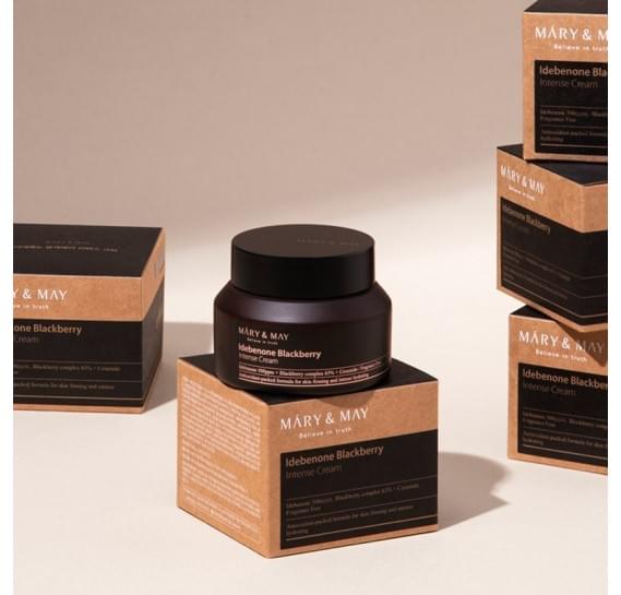 Інтенсивний крем для обличчя з ідебеноном та комплексом ожини Mary&May Idebenone Blackberry Complex Intensive Total Care Cream 70 мл