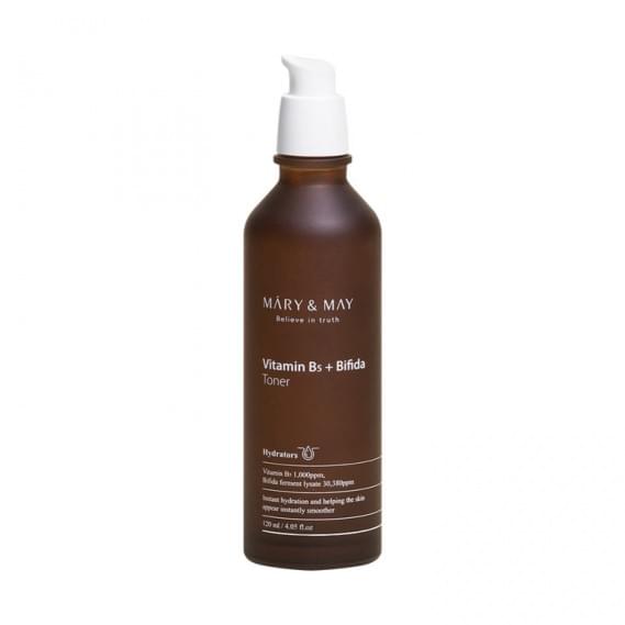 Восстанавливающий осветляющий тонер для лица Mary&May Vitamin B5 + Bifida Toner 120 мл