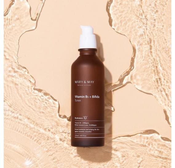 Восстанавливающий осветляющий тонер для лица Mary&May Vitamin B5 + Bifida Toner 120 мл