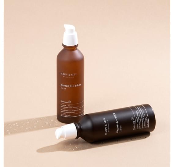 Восстанавливающий осветляющий тонер для лица Mary&May Vitamin B5 + Bifida Toner 120 мл