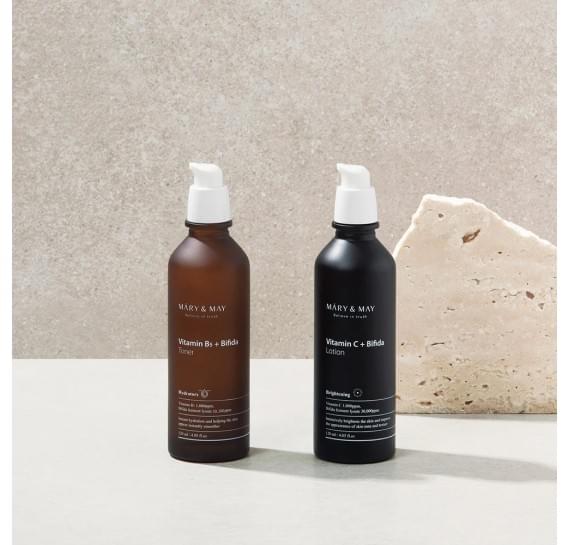 Восстанавливающий осветляющий тонер для лица Mary&May Vitamin B5 + Bifida Toner 120 мл