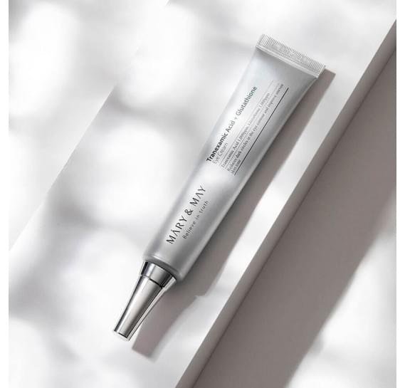 Освітлювальний крем для повік з транексамовою кислотою Mary&May Tranexamic Acid Glutathione Eye Cream 30 мл