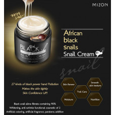 Омолаживающий крем для лица c экстрактом черной улитки Mizon Black Snail All In One Cream 35 ml