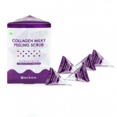 Скраб для жирної шкіри обличчя з колагеном та молочним білком Mizon Collagen Milky Peeling Scrub