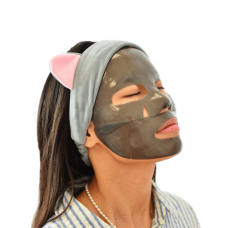 Укрепляющая гидрогелевая маска для лица с черным жемчугом Petitfee Black Pearl & Gold Hydrogel Mask Pack