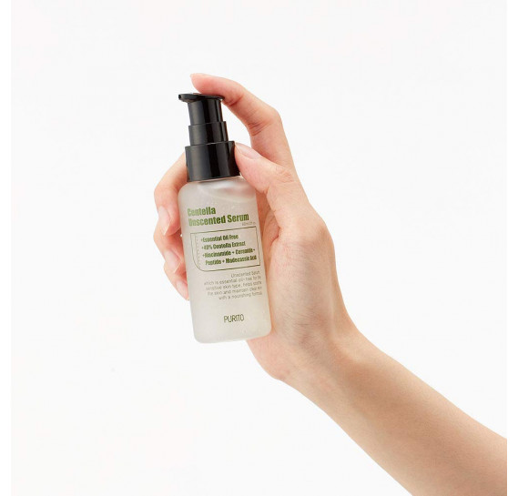 Безмасляная успокаивающая сыворотка для чувствительной кожи Purito Centella Unscented Serum 60 мл