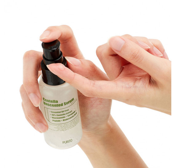 Безмасляная успокаивающая сыворотка для чувствительной кожи Purito Centella Unscented Serum 60 мл