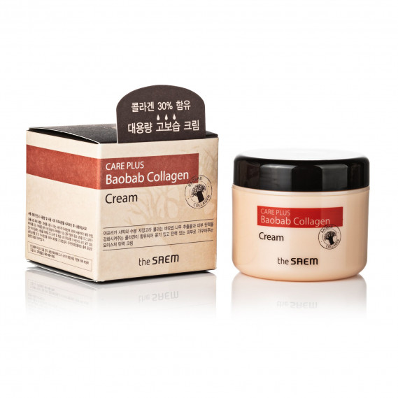 Увлажняющий коллагеновый крем для лица с экстрактом баобаба The Saem Care Plus Baobab Collagen Cream THE SAEM 100 мл