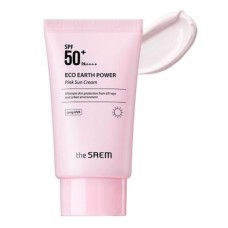 Солнцезащитный крем для проблемной кожи The Saem Sun Eco Earth Power Pink Sun Cream SPF50+ PA++++