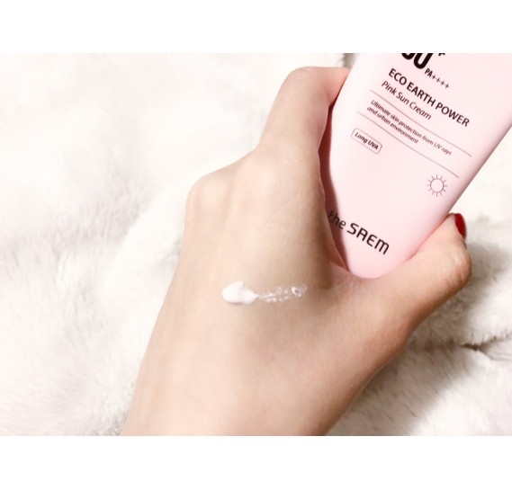 Солнцезащитный крем для проблемной кожи The Saem Sun Eco Earth Power Pink Sun Cream SPF50+ PA++++ THE SAEM 50 мл
