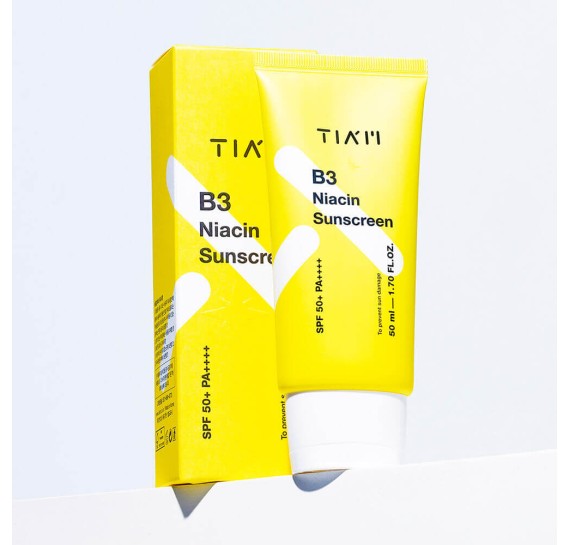 Солнцезащитный крем с ниацинамидом TIAM B3 Niacin Sunscreen SPF50+ PA ++++ 50 мл