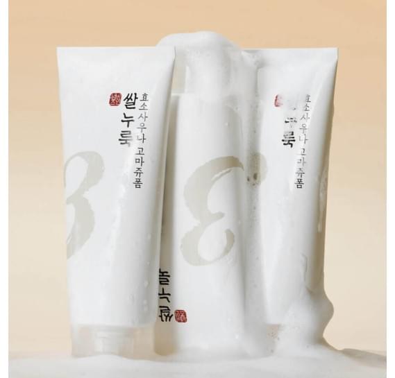 Ензимна пінка-скатка для вмивання з рисом numbuzin No.3 Rice Enzyme Skin Softening Cleansing Foam 150 мл