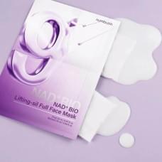 Тканинна 3D-маска для підтяжки обличчя numbuzin No.9 NAD+ Bio Lifting Full Cover Facial Mask