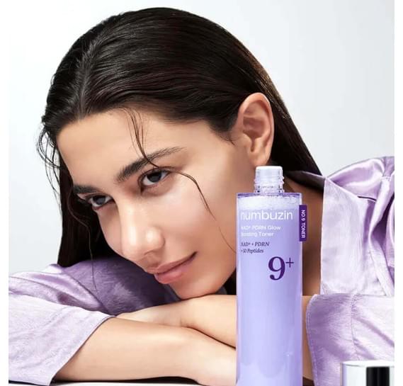 Пептидний тонер з ПДРН numbuzin No.9 NAD+ PDRN Glow Boosting Toner 150 мл
